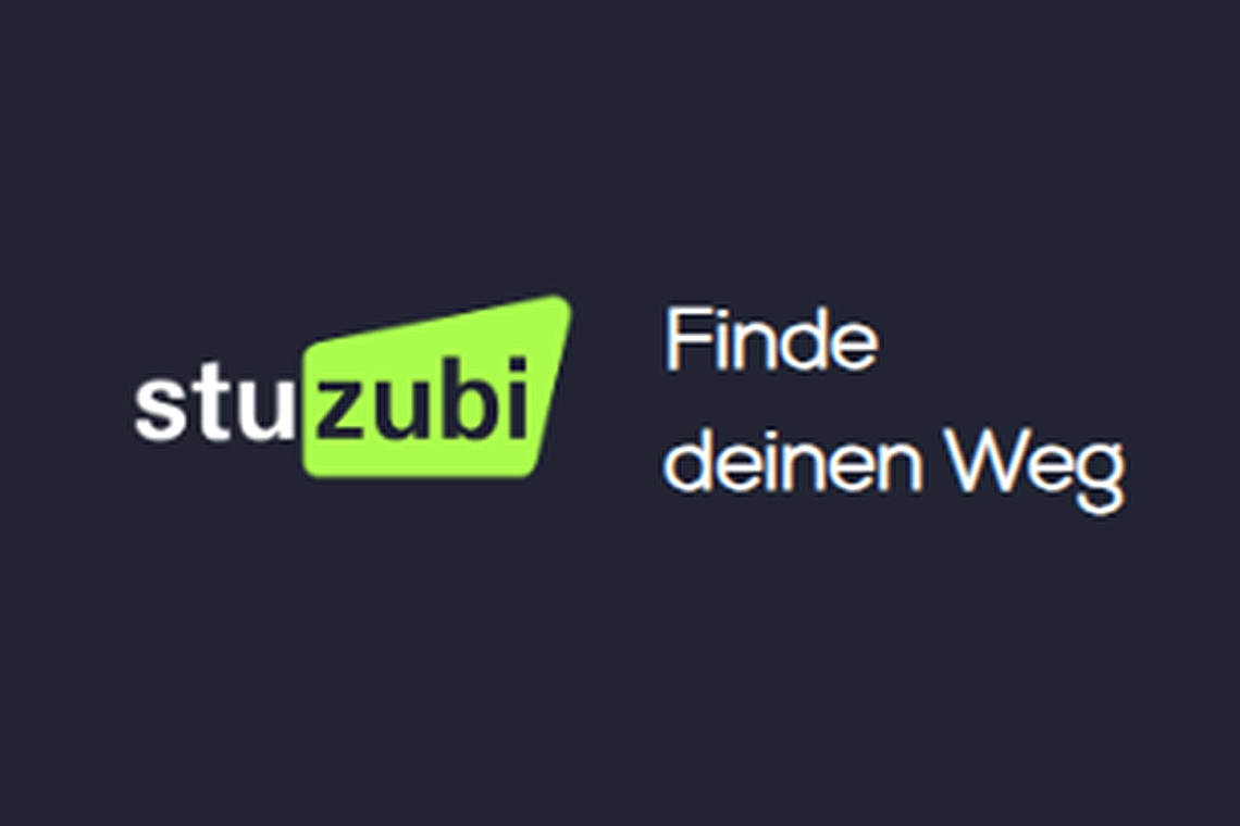 Das Logo der Stuzubi Messe. Daneben steht "Finde deinen Weg".